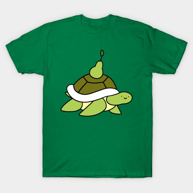 Pear Turtle T-Shirt by saradaboru